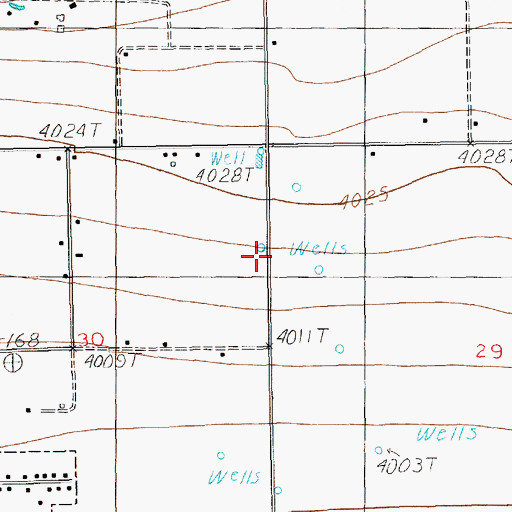 Topographic Map of 12690 Water Well, NM