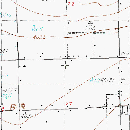 Topographic Map of 12366 Water Well, NM