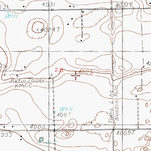 Topographic Map of 12113 Water Well, NM