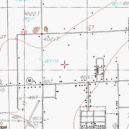 Topographic Map of 12372 Water Well, NM