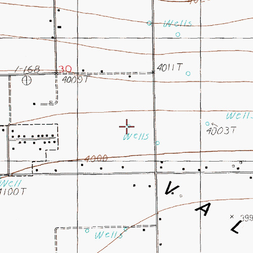 Topographic Map of 11548 Water Well, NM