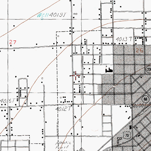 Topographic Map of 10682 Water Well, NM