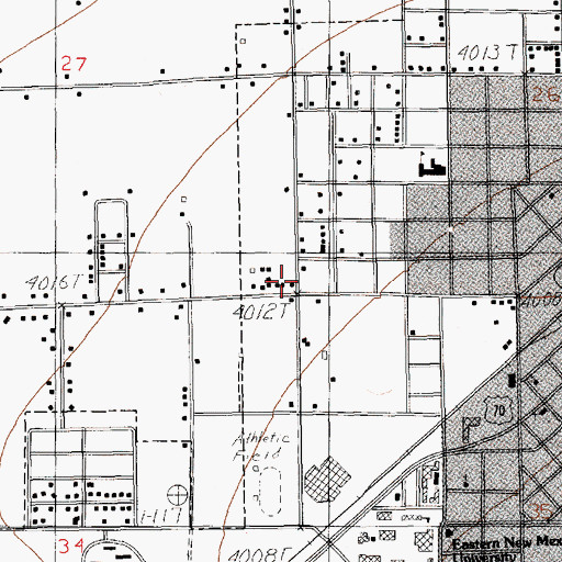 Topographic Map of 12362 Water Well, NM