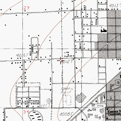 Topographic Map of 12375 Water Well, NM