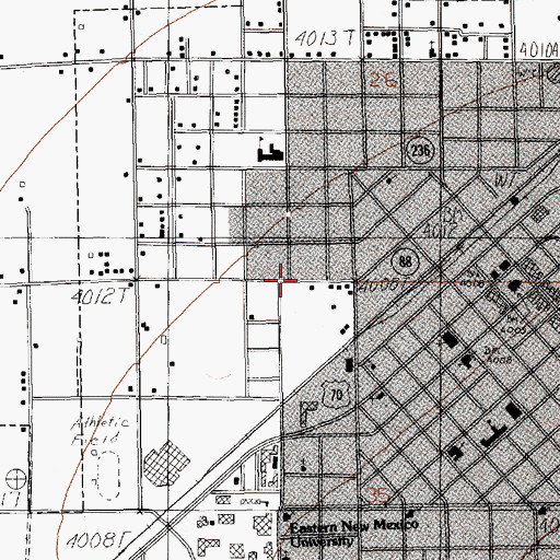 Topographic Map of 12365 Water Well, NM