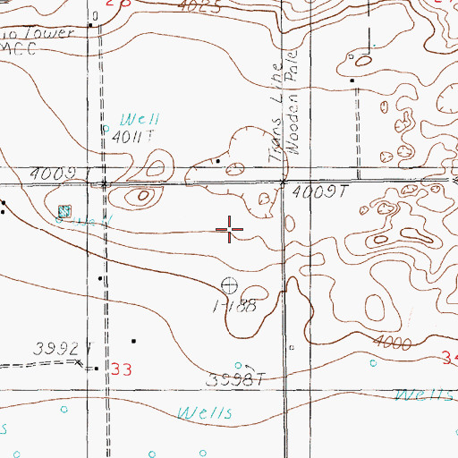 Topographic Map of 11707 Water Well, NM