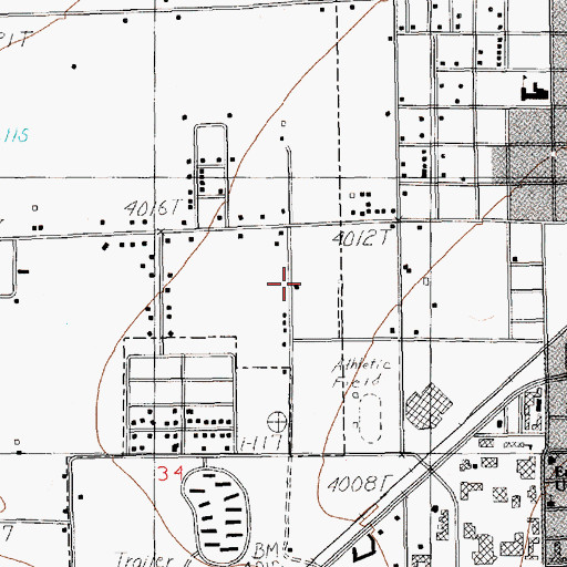 Topographic Map of 11042 Water Well, NM