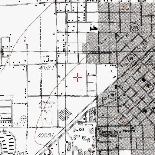 Topographic Map of 11051 Water Well, NM