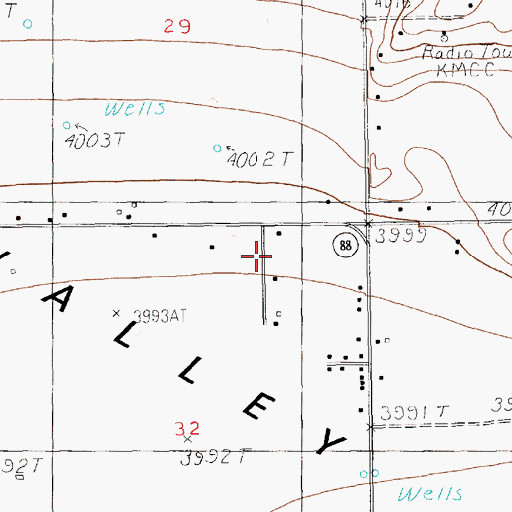 Topographic Map of P-154-5 Water Well, NM