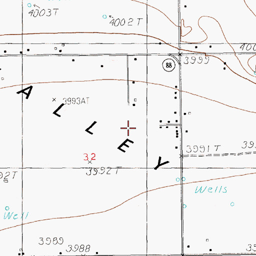 Topographic Map of 10826 Water Well, NM