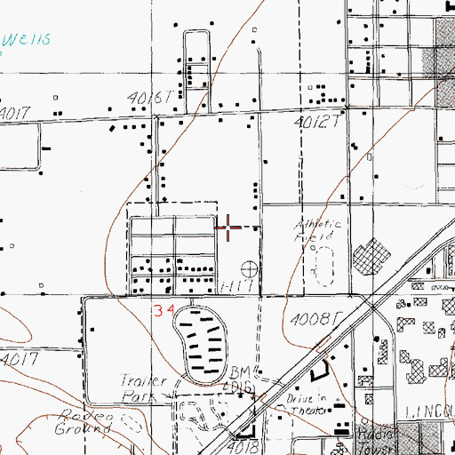 Topographic Map of 11617 Water Well, NM