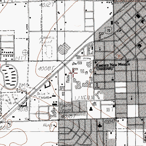 Topographic Map of 12384 Water Well, NM