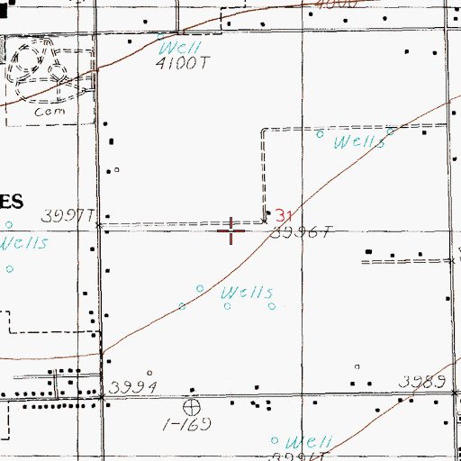 Topographic Map of 12238 Water Well, NM