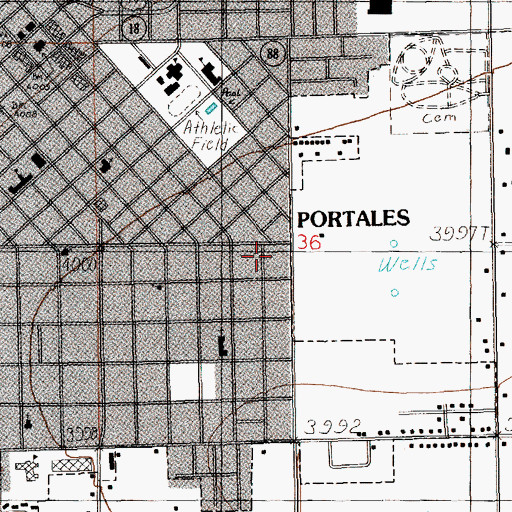 Topographic Map of 05035 Water Well, NM