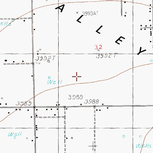 Topographic Map of 11706 Water Well, NM