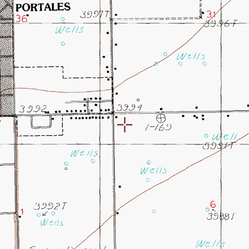 Topographic Map of 10824 Water Well, NM
