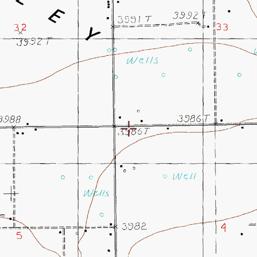 Topographic Map of 10712 Water Well, NM