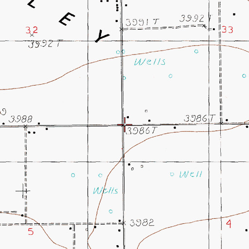 Topographic Map of 12396 Water Well, NM