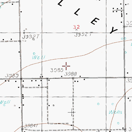 Topographic Map of 10710 Water Well, NM