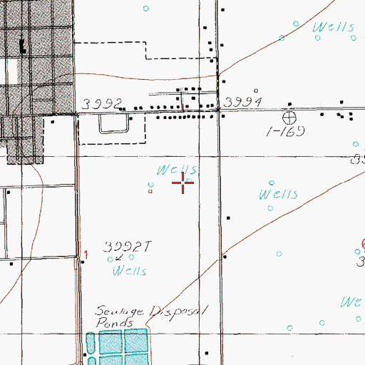 Topographic Map of 10806 Water Well, NM
