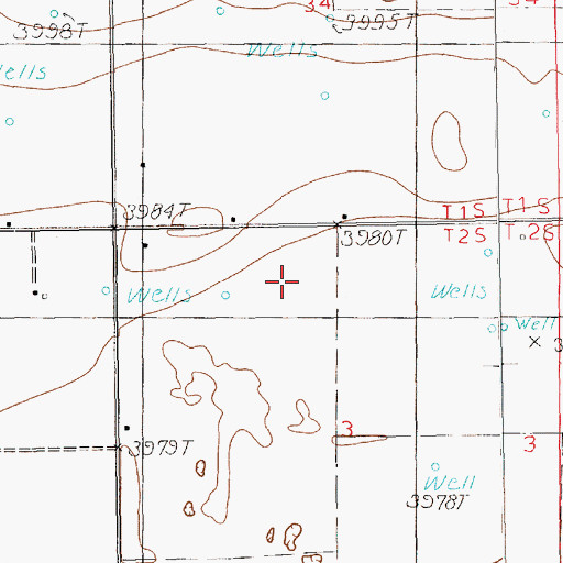 Topographic Map of 10715 Water Well, NM
