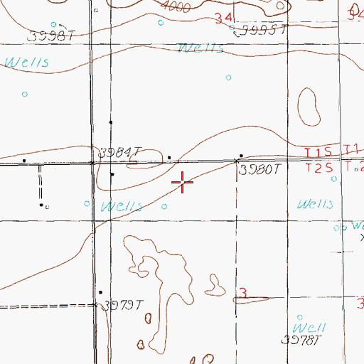 Topographic Map of 12131 Water Well, NM