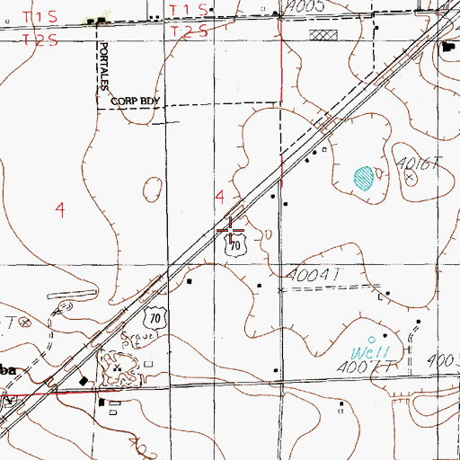 Topographic Map of 11576 Water Well, NM