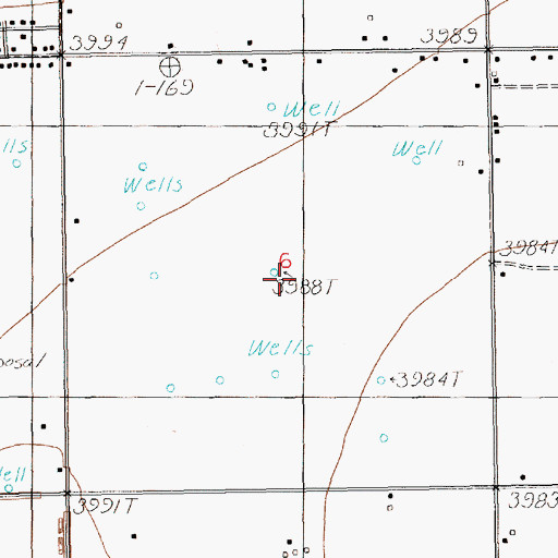 Topographic Map of 12509 Water Well, NM