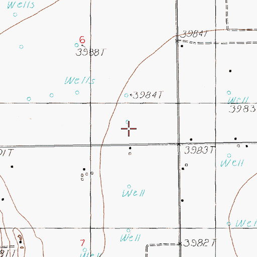 Topographic Map of 12510 Water Well, NM