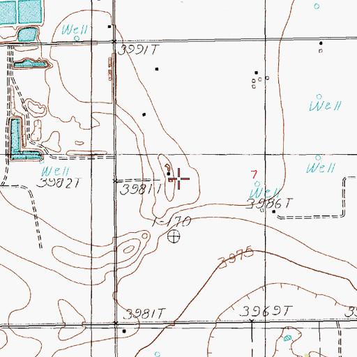 Topographic Map of 12400 Water Well, NM