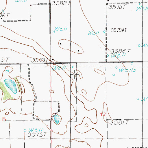 Topographic Map of 10928 Water Well, NM