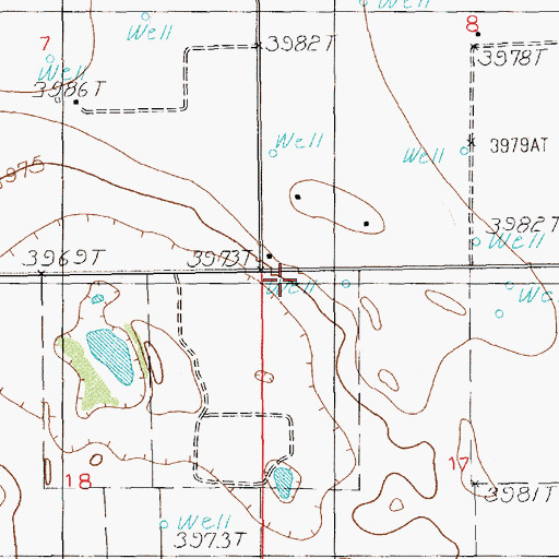 Topographic Map of 12202 Water Well, NM