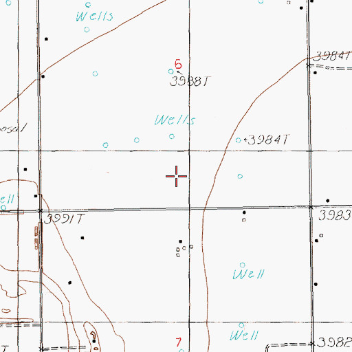 Topographic Map of 11592 Water Well, NM