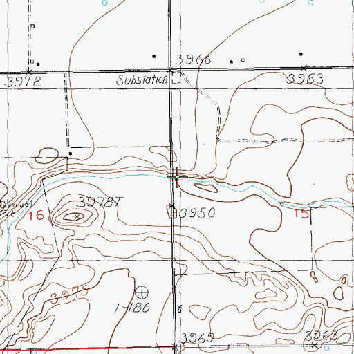 Topographic Map of 11589 Water Well, NM