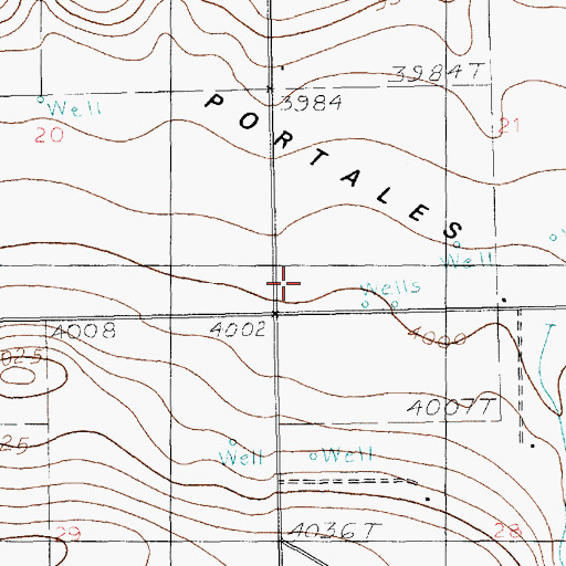 Topographic Map of 10104 Water Well, NM