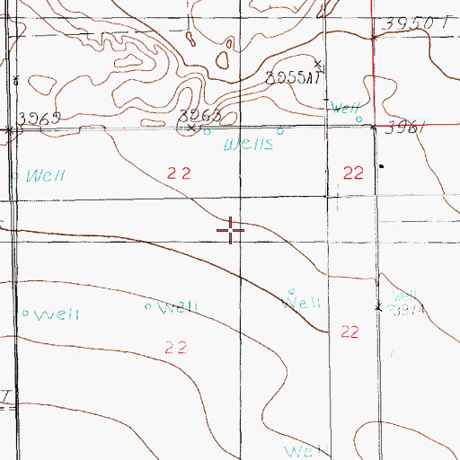 Topographic Map of 10932 Water Well, NM