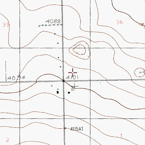 Topographic Map of 10922 Water Well, NM