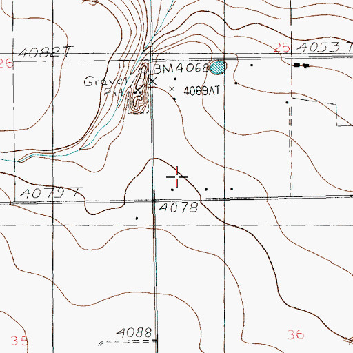 Topographic Map of 10912 Water Well, NM