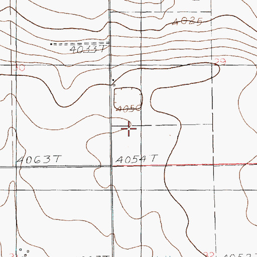Topographic Map of 10933 Water Well, NM