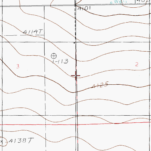 Topographic Map of 10984 Water Well, NM