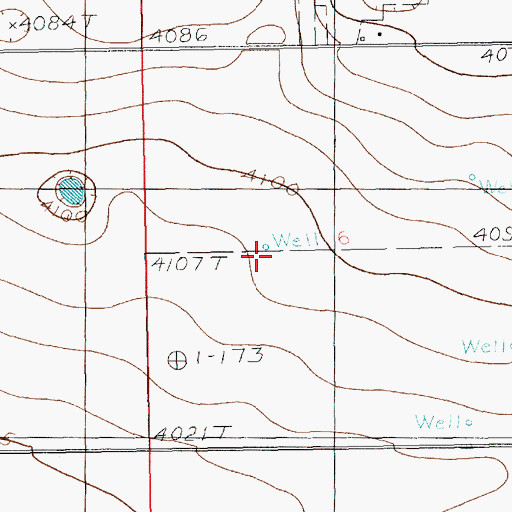 Topographic Map of 10130 Water Well, NM