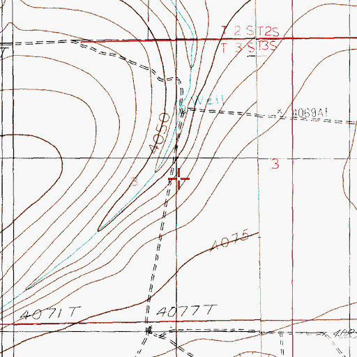 Topographic Map of 11001 Water Well, NM