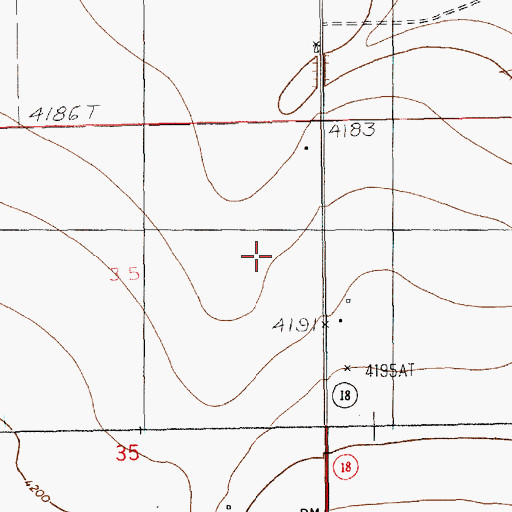Topographic Map of 12220 Water Well, NM