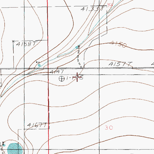 Topographic Map of 11015 Water Well, NM