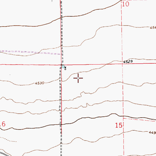 Topographic Map of 10389 Water Well, NM