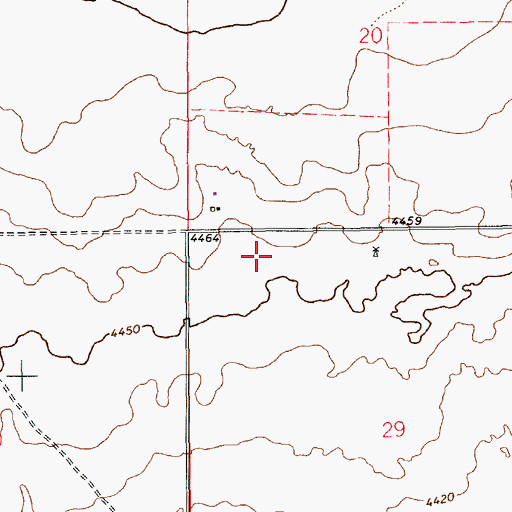 Topographic Map of 10390 Water Well, NM