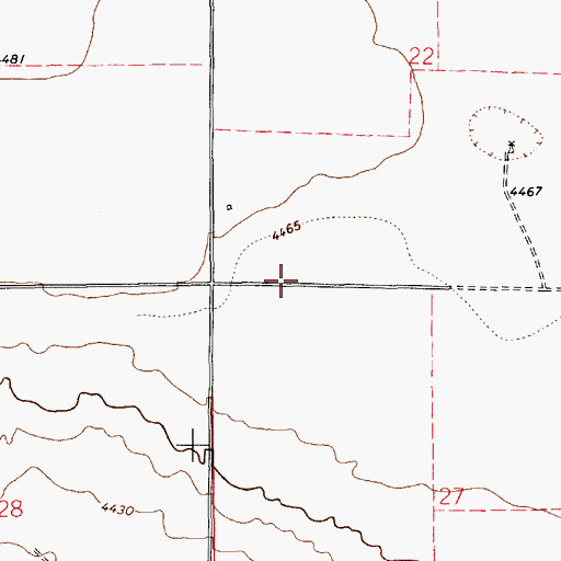 Topographic Map of 10391 Water Well, NM