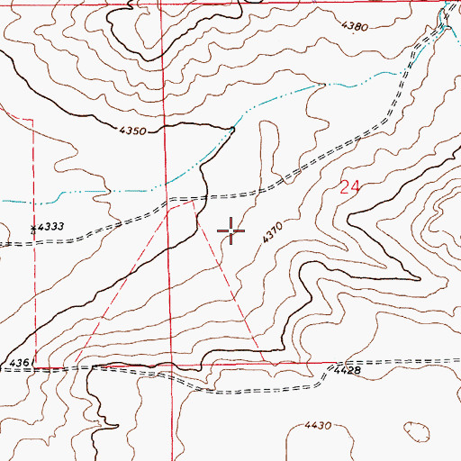 Topographic Map of 05046 Water Well, NM