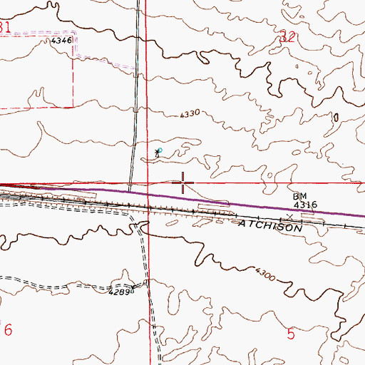 Topographic Map of 10394 Water Well, NM