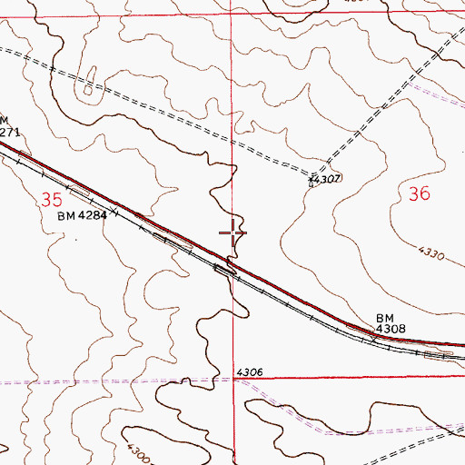 Topographic Map of 05060 Water Well, NM